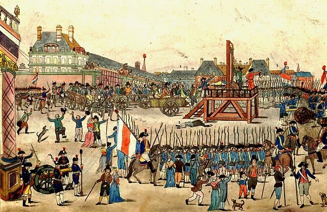 The execution of Robespierre